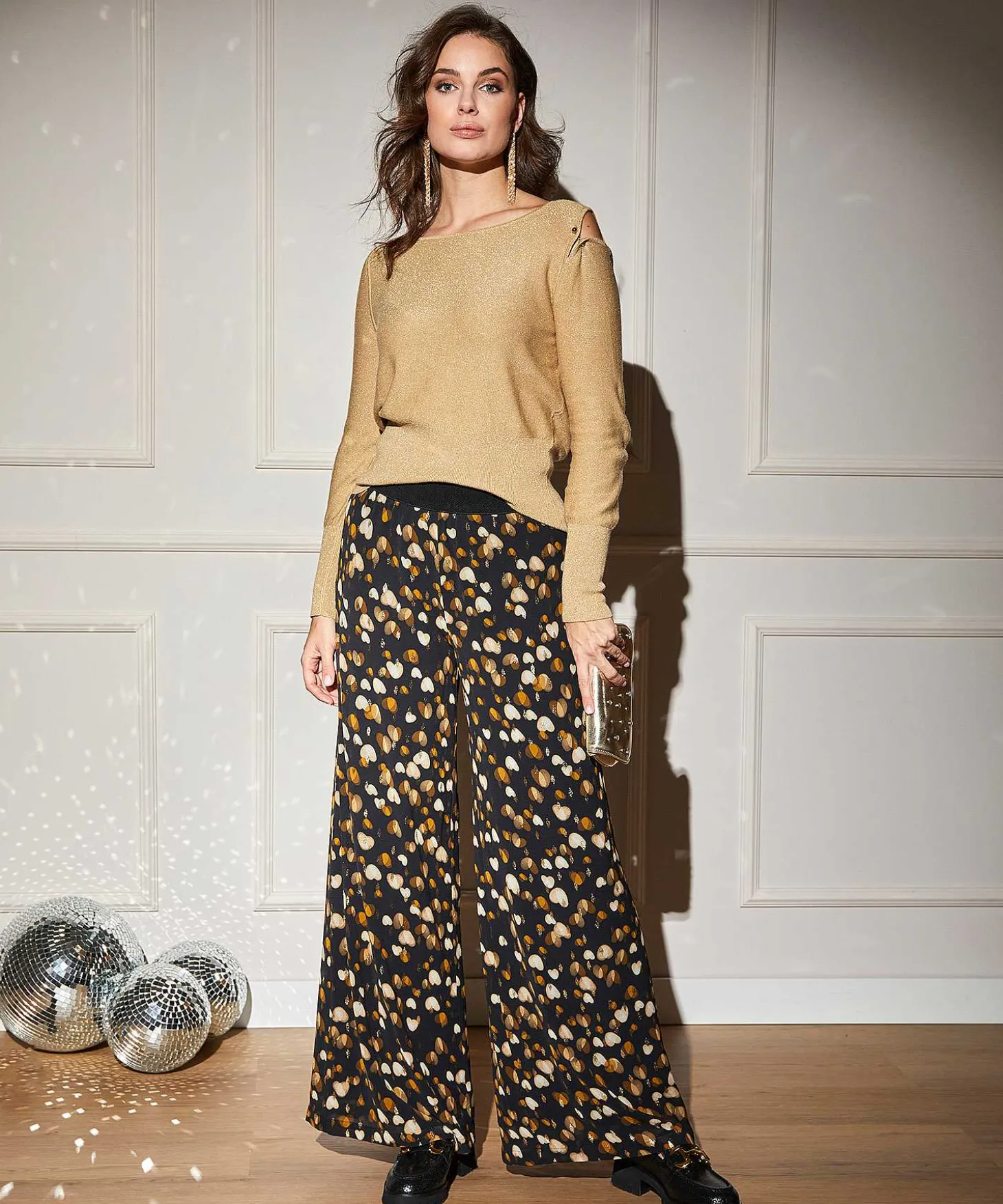 caroline_biss_wide_leg_pa_1.webp Wide Leg Pants Hearts Lurex*Caroline Biss Discount