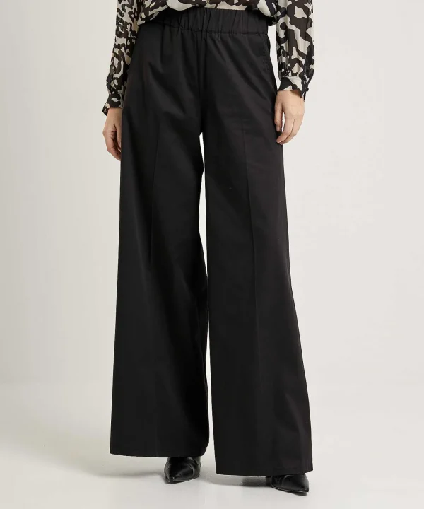 Wide Leg Poplin Pants*Caroline Biss Fashion