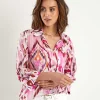 Cotton Voile Blouse Ikat Multicolor** Sale