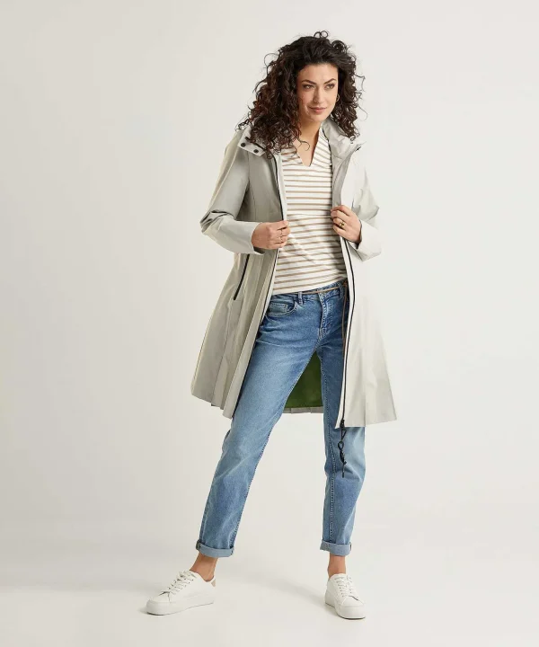 Raincoat With Pleated Details Doris*Creenstone Best Sale
