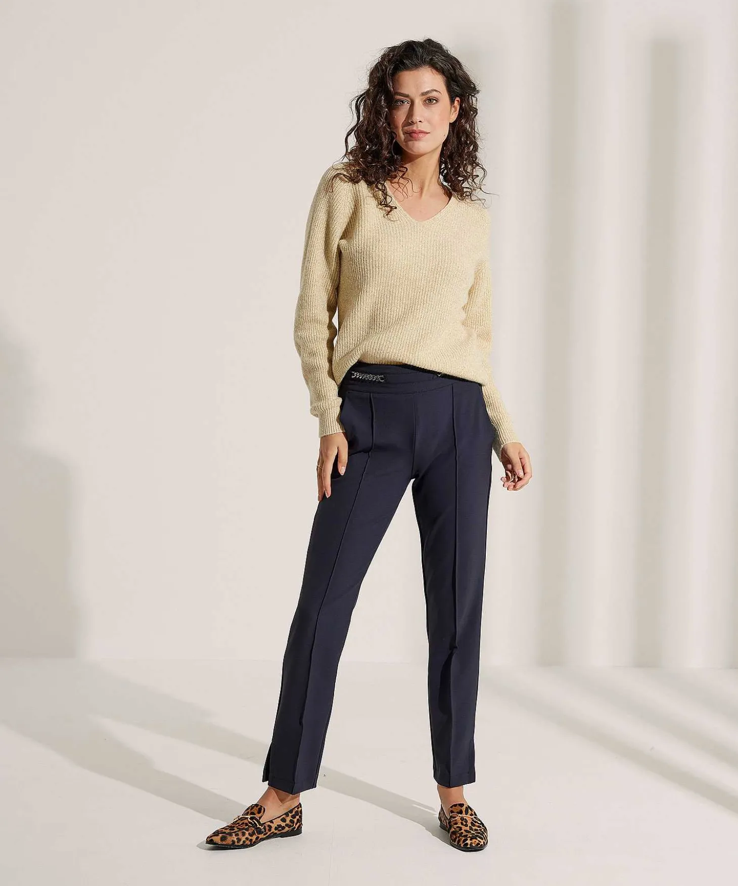 due_amanti_sweater_vneck__2.webp Sweater V-Neck Lurex Lamar*Due Amanti Best Sale