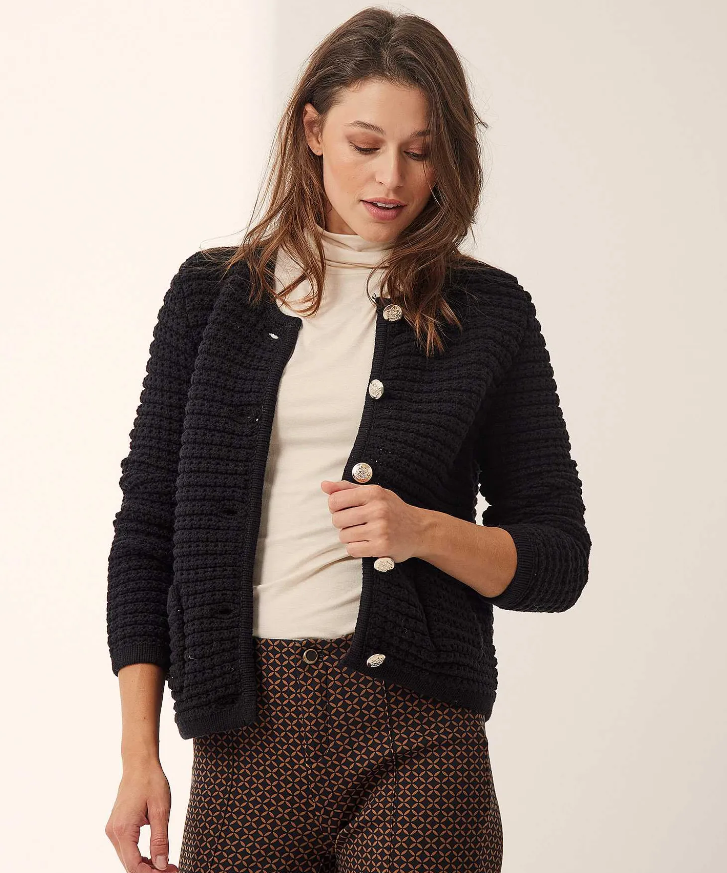 emotions_blazer_vest_fant_0.webp Blazer Vest Fantasia Rib Buttons*Emotions Clearance
