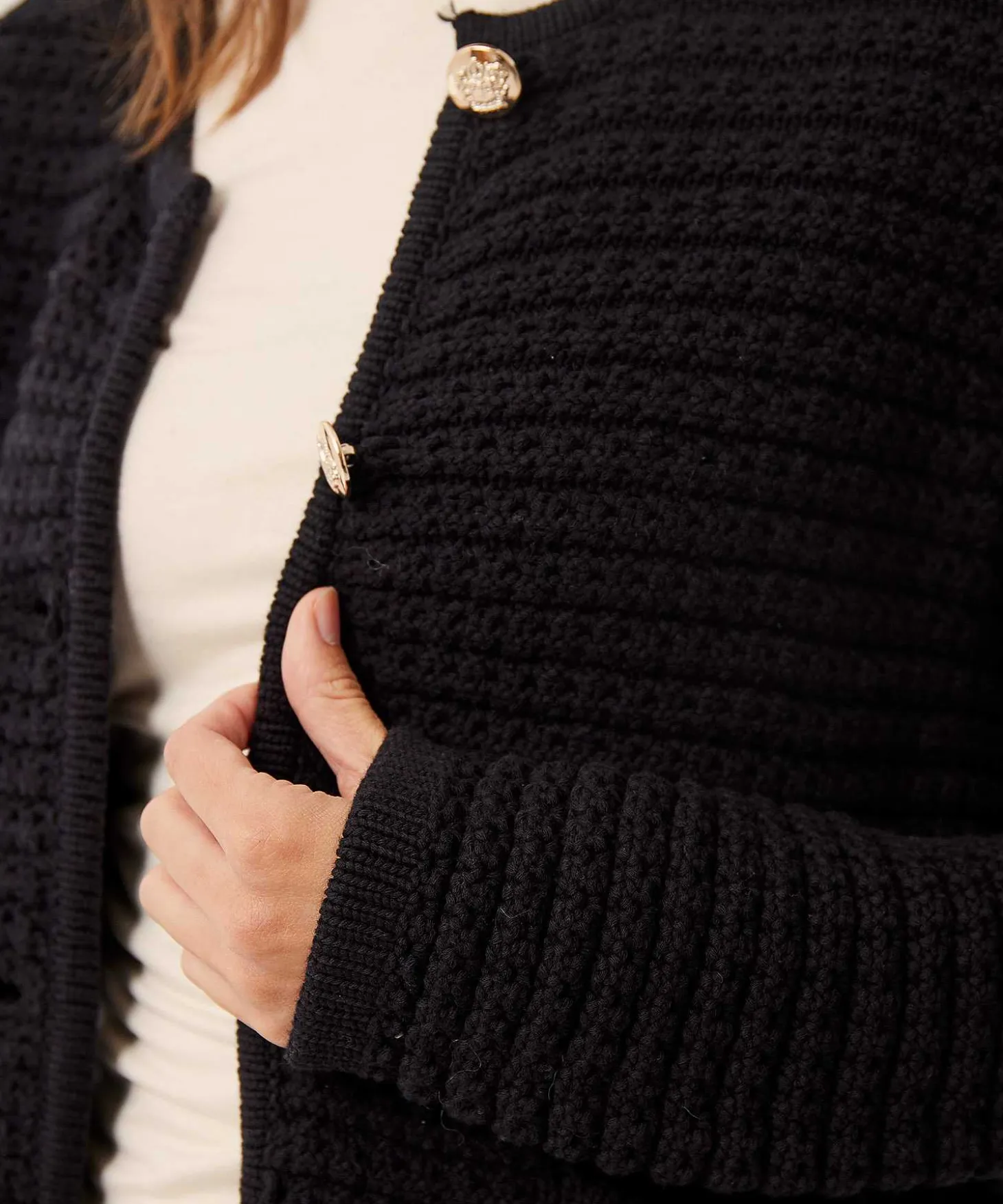 emotions_blazer_vest_fant_1.webp Blazer Vest Fantasia Rib Buttons*Emotions Clearance