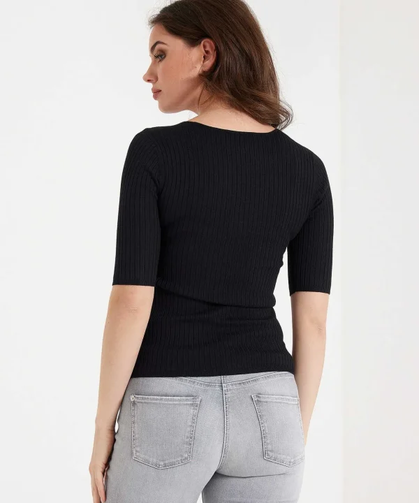 Fitted V-Neck Sweater*Emotions Fashion