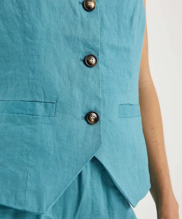 Linen Gilet*Emotions Discount