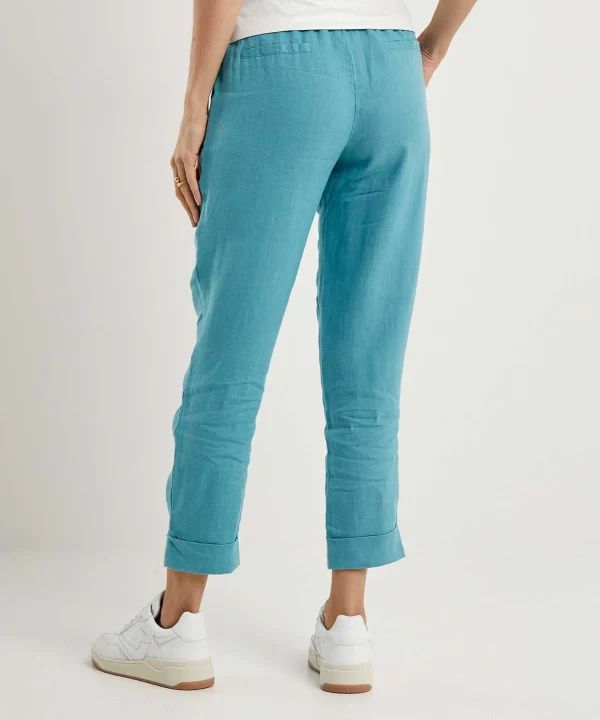 Linen Trousers With Turn-Up*Emotions Sale