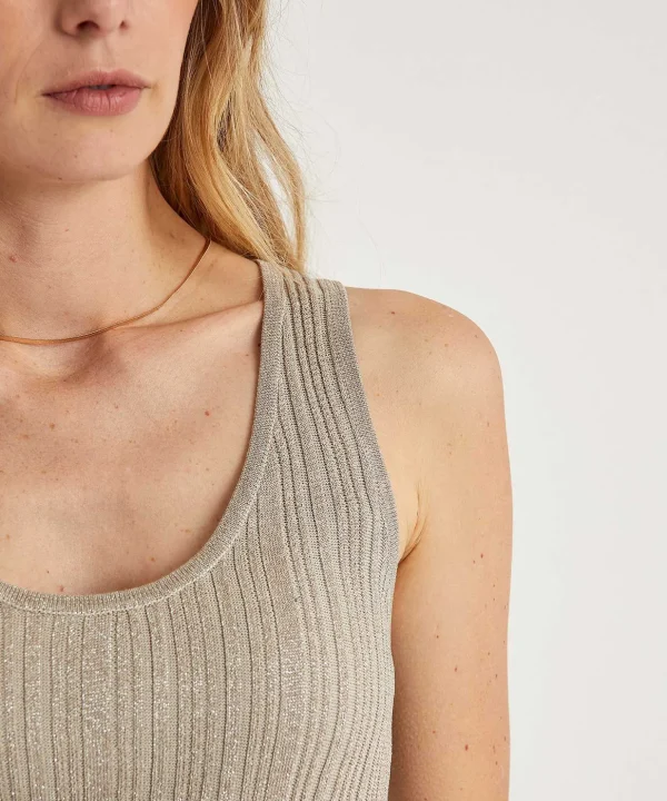 Ribbed Camisole Lurex*Emotions Clearance