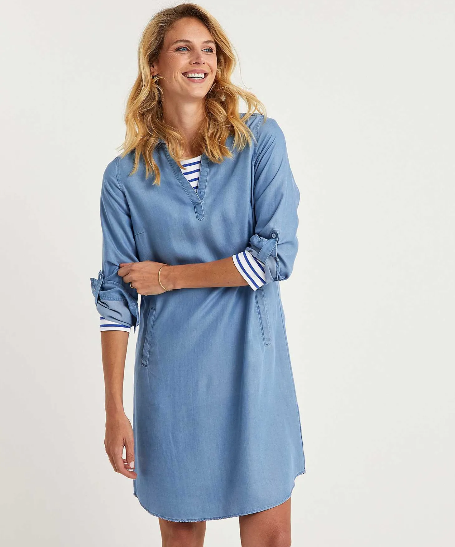 emotions_soft_denim_shirt_1.webp Soft Denim Shirt Dress*Emotions Fashion