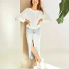 Sweater Openwork Batwing Sleeve*Emotions Outlet