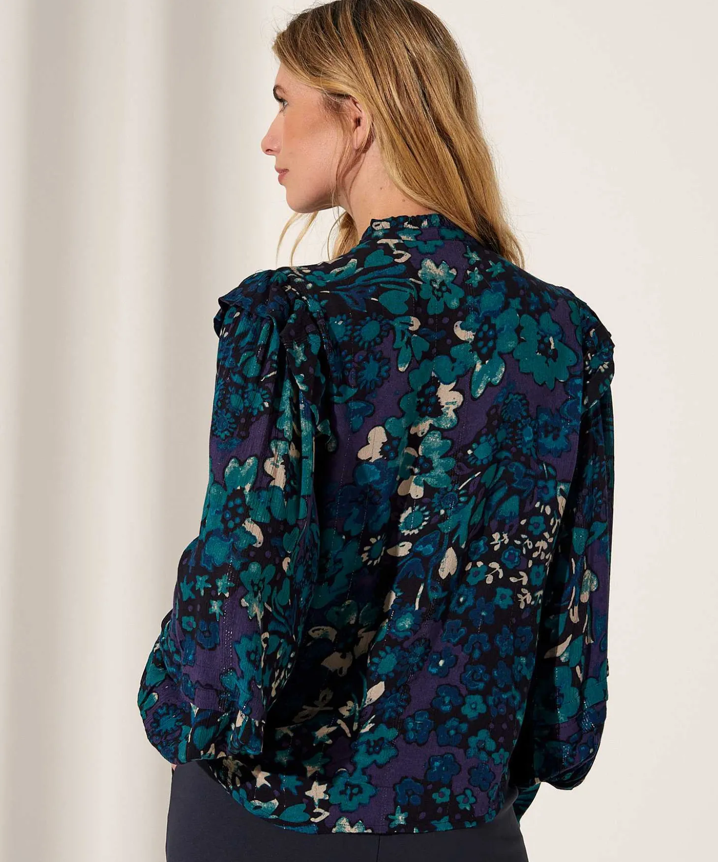 fabienne_chapot_blouse_fl_1-4.webp Blouse Floral Print Lurex Philo*Fabienne Chapot Cheap