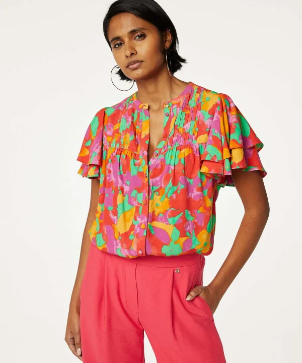 Blouse Flower Print Bobbie*Fabienne Chapot Flash Sale