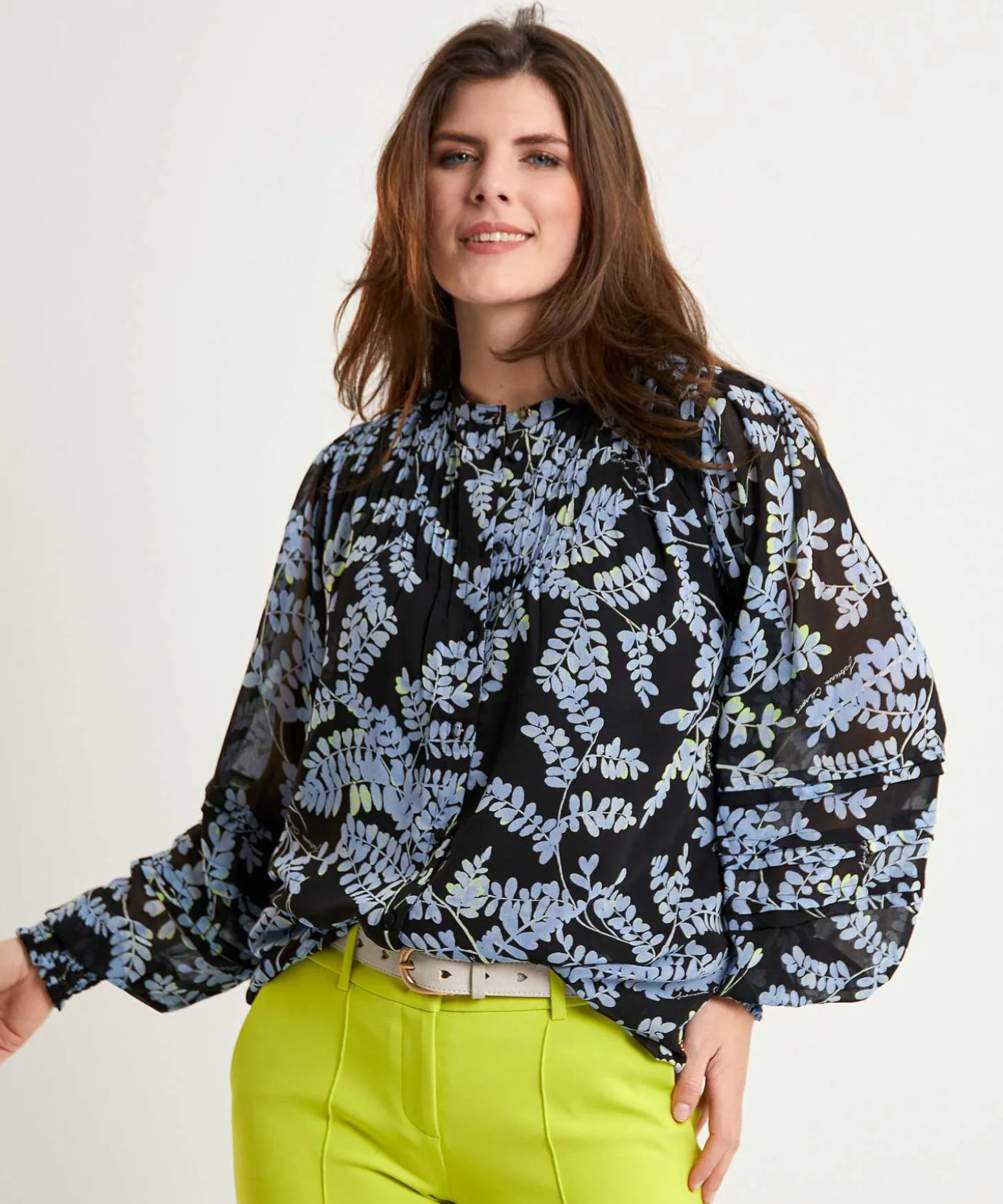 fabienne_chapot_blouse_le_1-1.webp Blouse Leaf Print Ferry*Fabienne Chapot Flash Sale