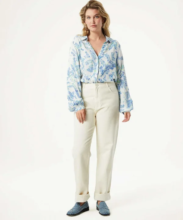 Blouse Leaf Print Liv*Fabienne Chapot Cheap
