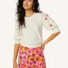Short Sleeve Sweater Rice*Fabienne Chapot Sale