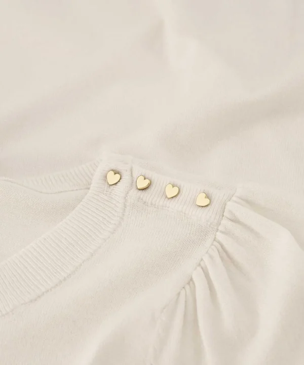 Sweater Shoulder Detail Milly*Fabienne Chapot Hot