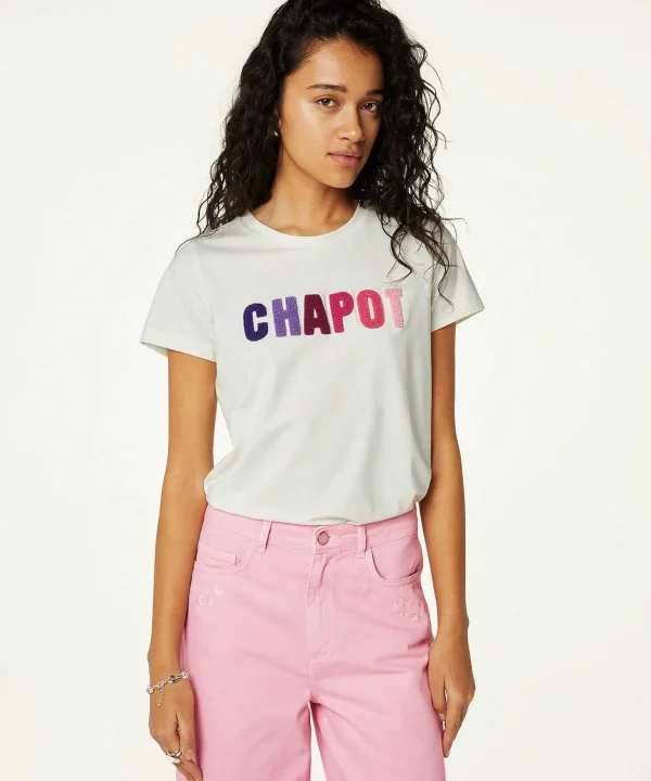 T-Shirt Applique Letters Terry*Fabienne Chapot Best