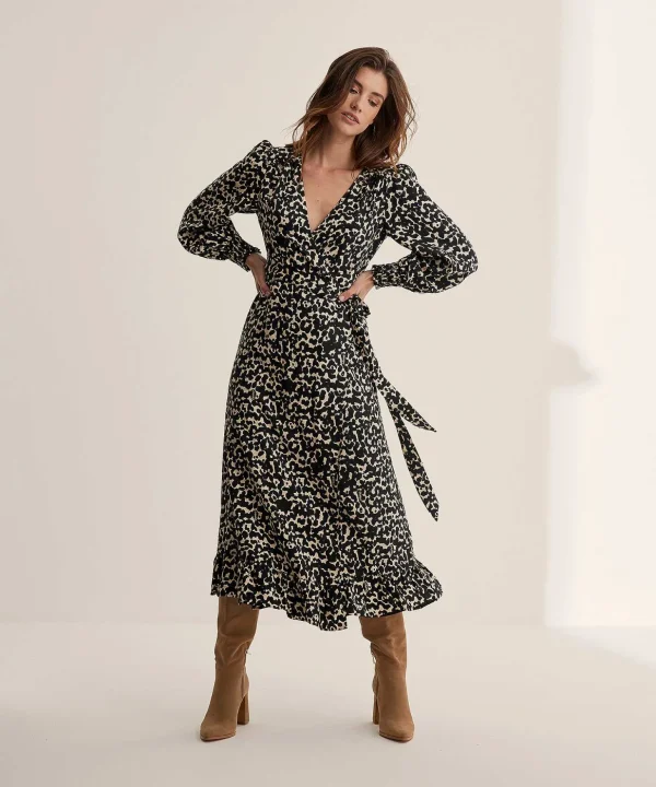 Wrap Dress Floral Print Natalia*Fabienne Chapot Store