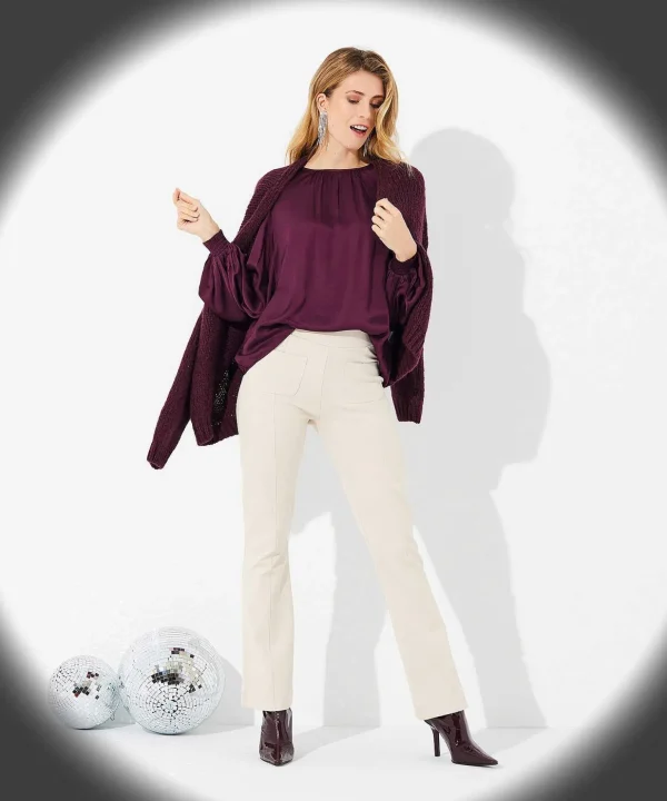 Flared Pants Pocket Punta** Fashion