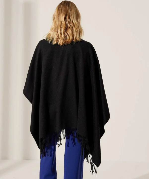 Woolen Cape With Fringes*Fraas Sale