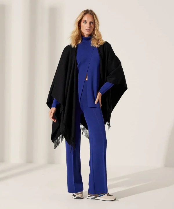 Woolen Cape With Fringes*Fraas Sale