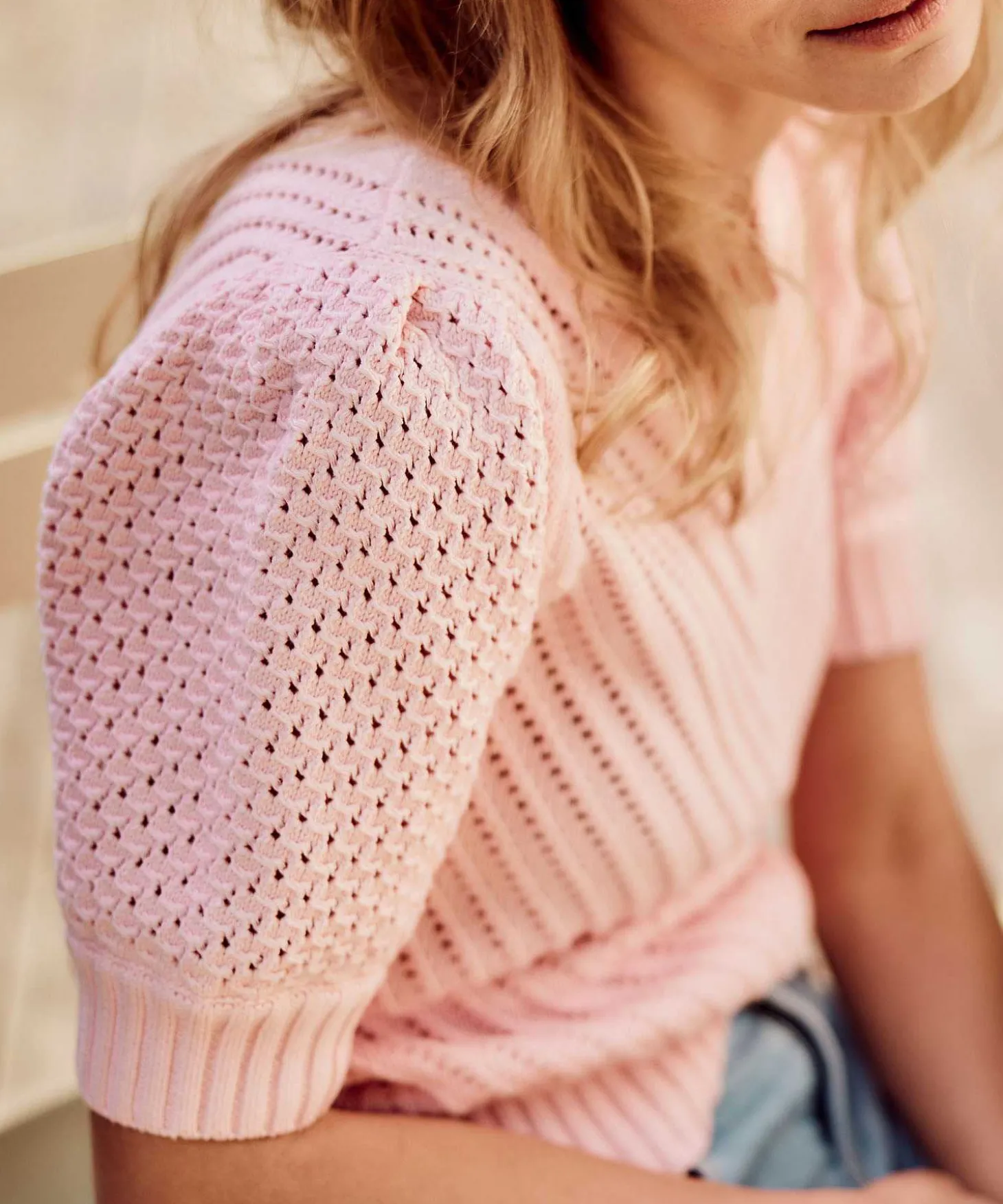 giulia_e_tu_ajour_sweater_1-3.webp Ajour Sweater Balloon Sleeve*GIULIA E TU Best