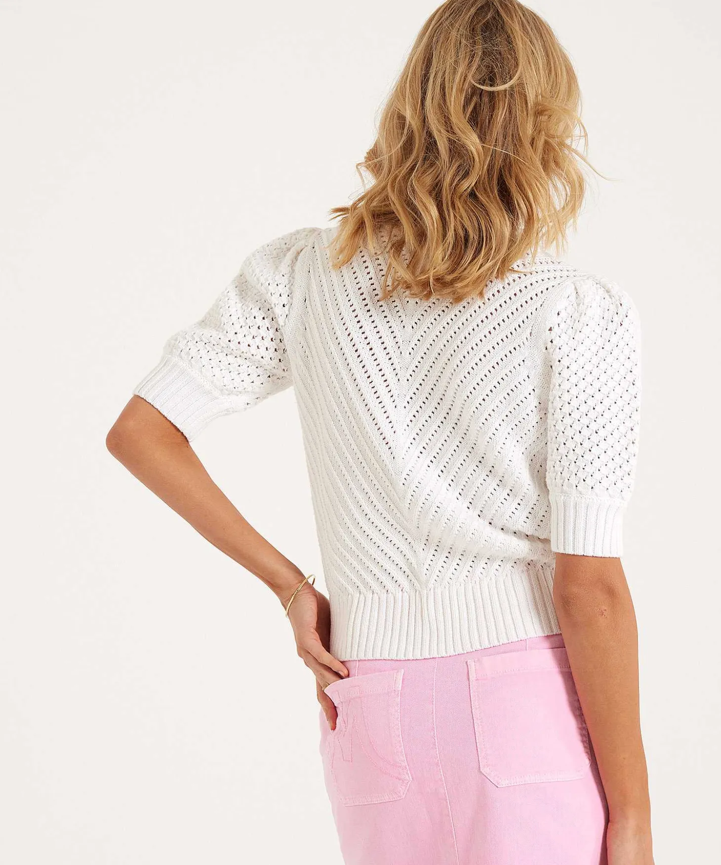 giulia_e_tu_ajour_sweater_1-6.webp Ajour Sweater Balloon Sleeve*GIULIA E TU Clearance