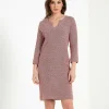 Boucle Dress Cutout Neck*GIULIA E TU Cheap