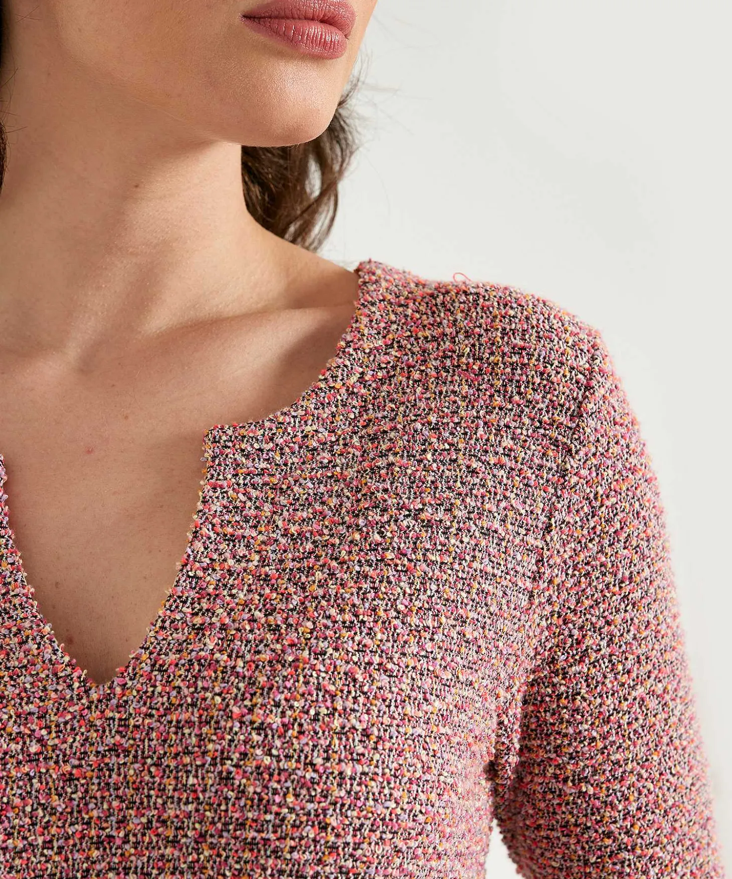 giulia_e_tu_boucle_dress__1.webp Boucle Dress Cutout Neck*GIULIA E TU Cheap