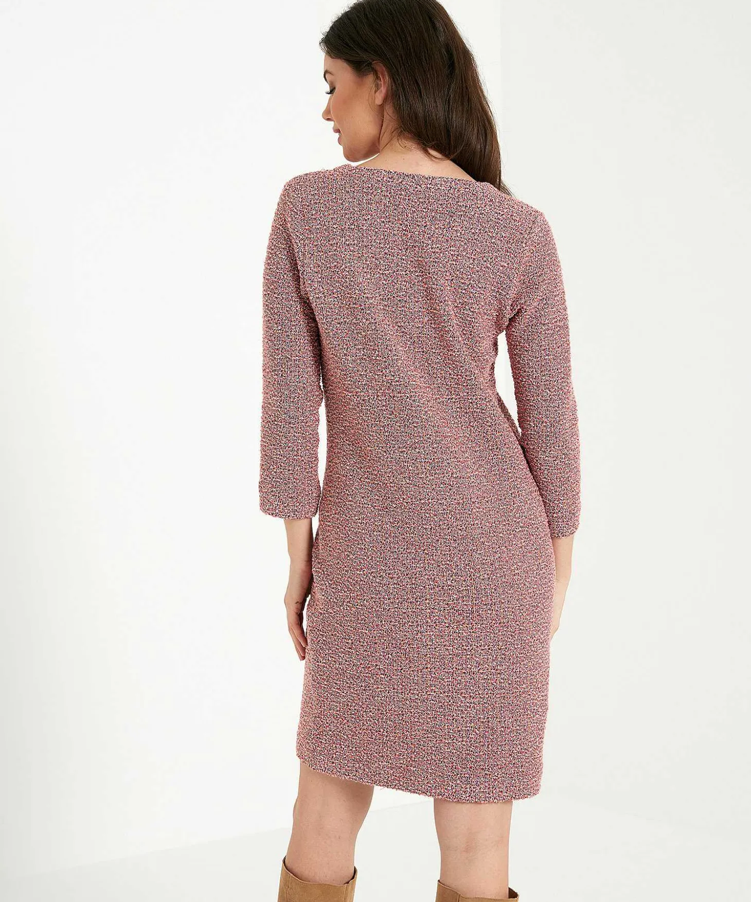 giulia_e_tu_boucle_dress__3.webp Boucle Dress Cutout Neck*GIULIA E TU Cheap