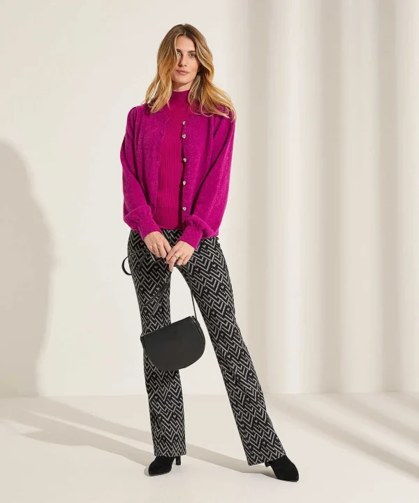 Cardigan Puff Sleeve Heart Buttons*Giulia e Tu Clearance