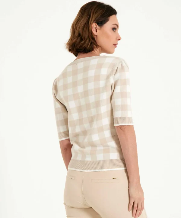 Checked Sweater*GIULIA E TU Discount