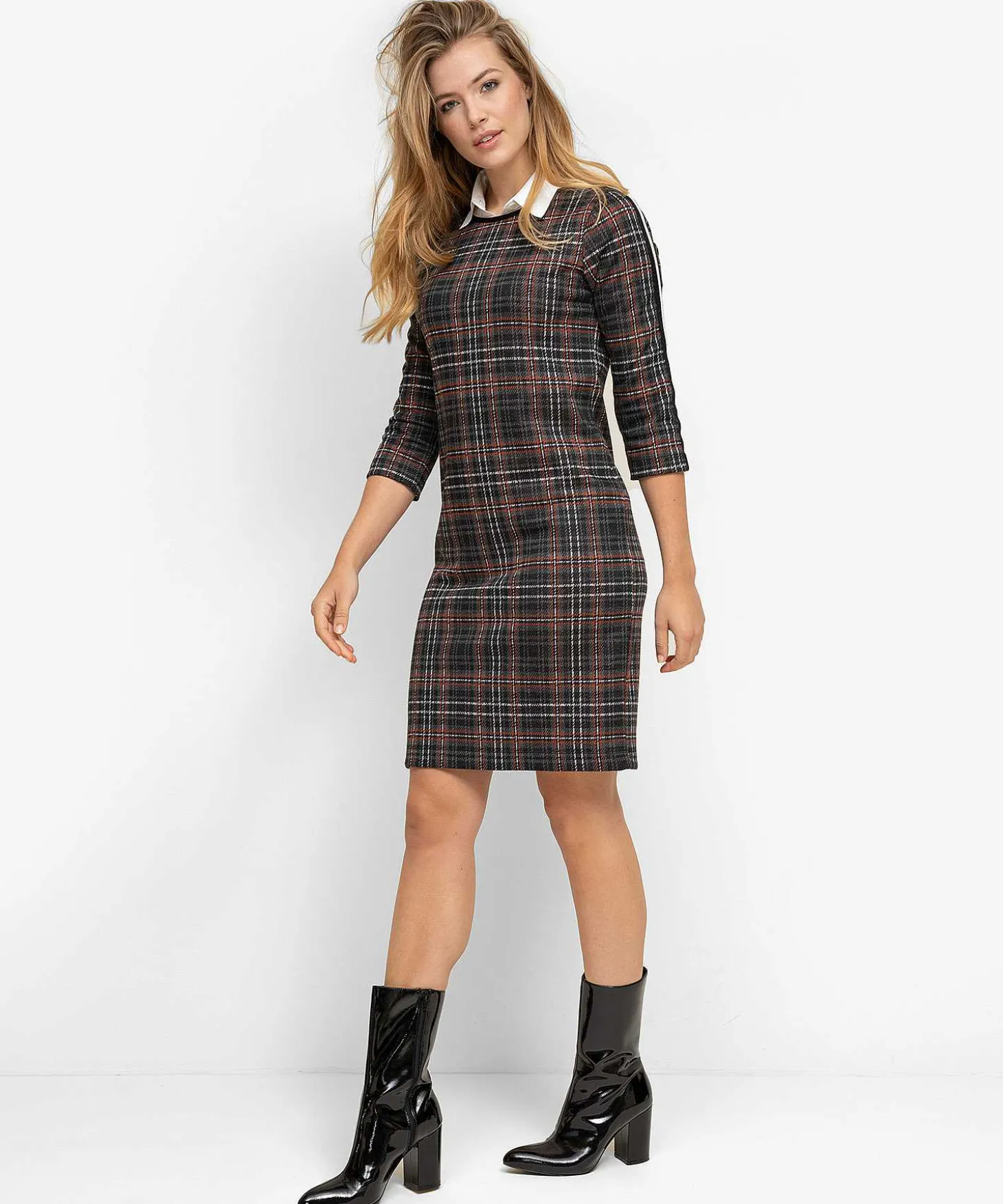 giulia_e_tu_dress_with_ch_1.webp Dress With Check*GIULIA E TU Sale