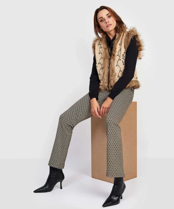 Flared Trousers Jacquard*Giulia e Tu Outlet