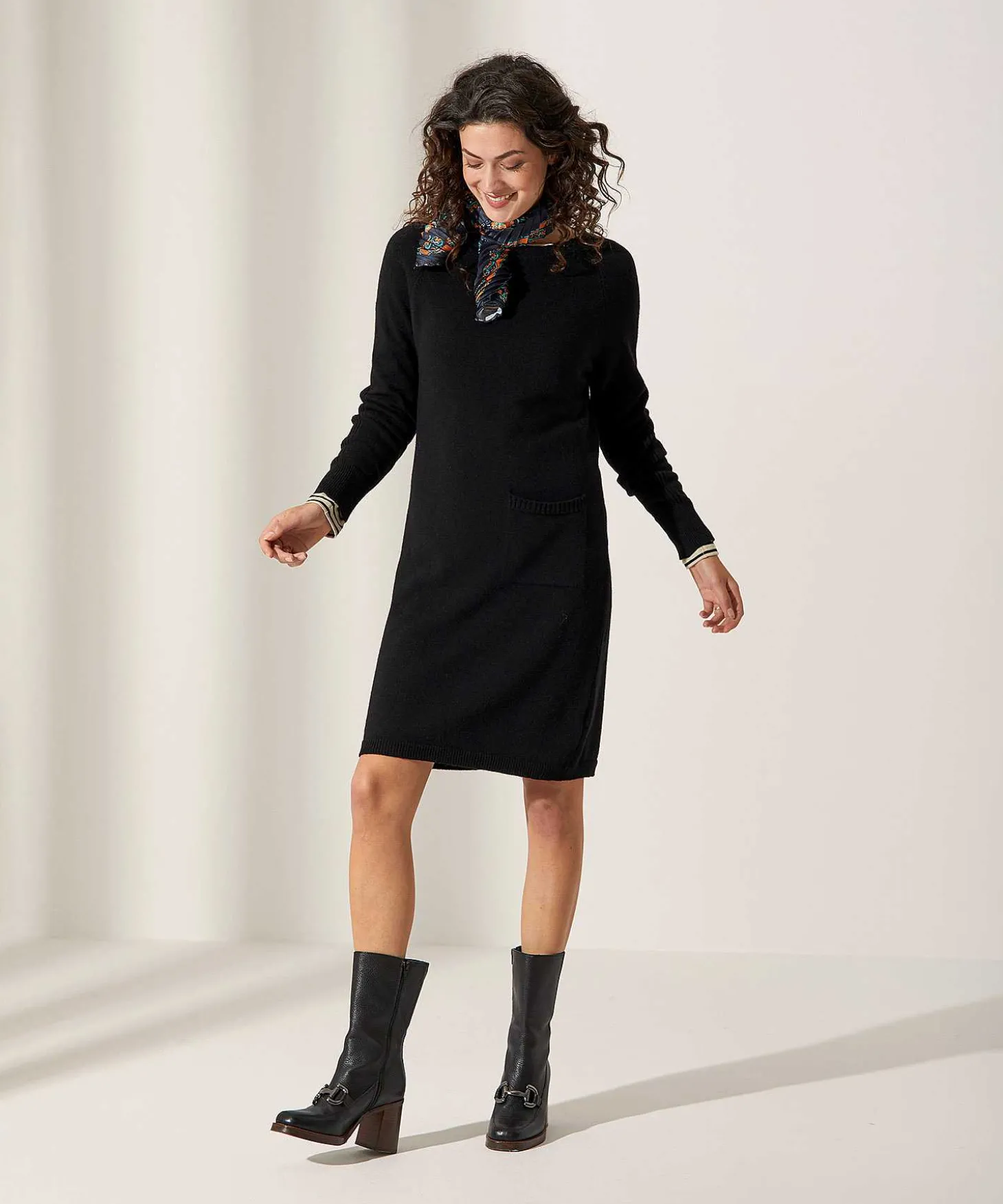 giulia_e_tu_knit_dress_wi_0.webp Knit Dress With Pocket*GIULIA E TU Hot