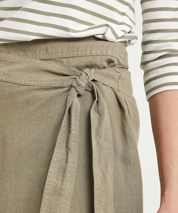 Linen Cargo Wrap Skirt*GIULIA E TU Hot