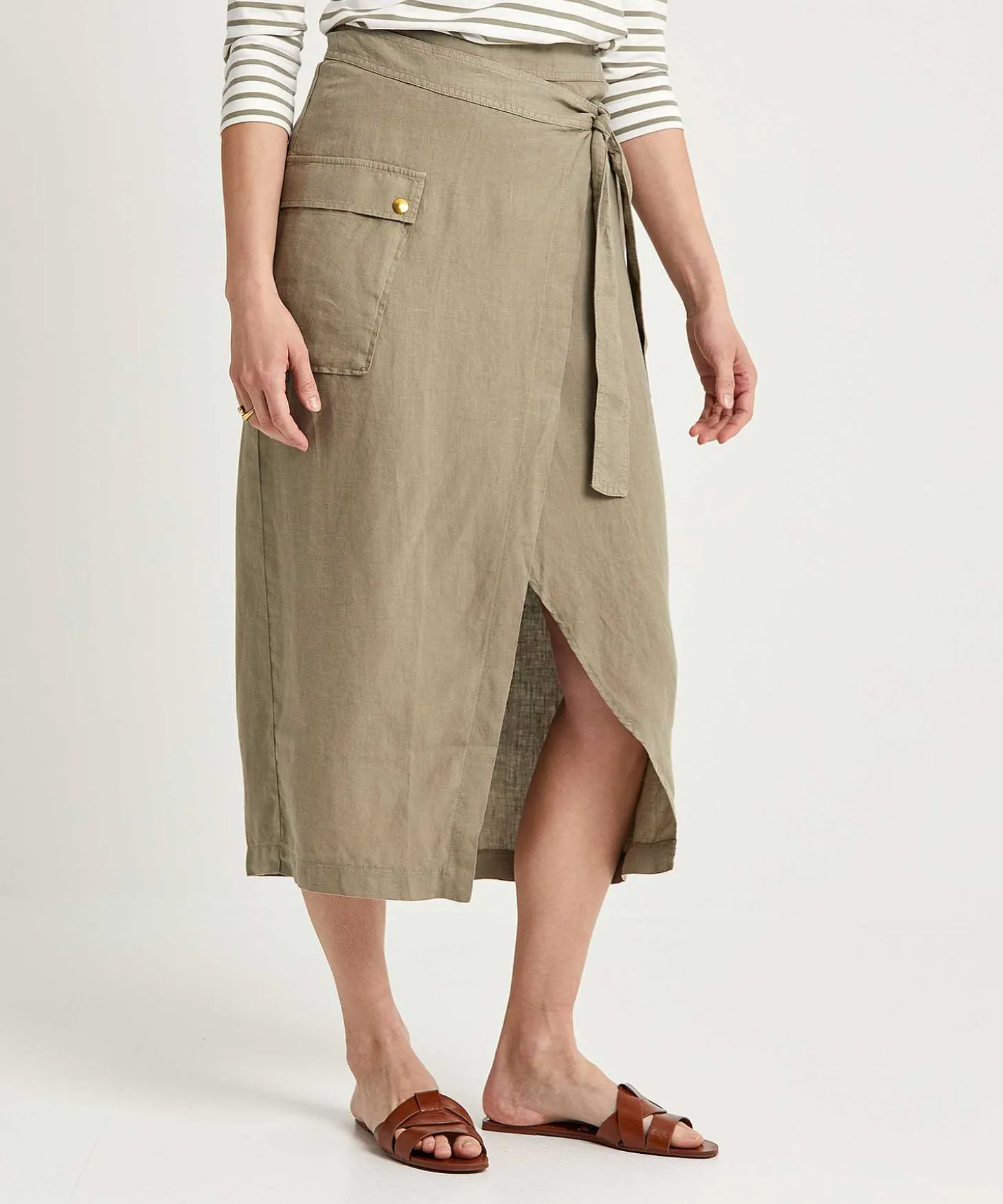 giulia_e_tu_linen_cargo_w_3.webp Linen Cargo Wrap Skirt*GIULIA E TU Hot