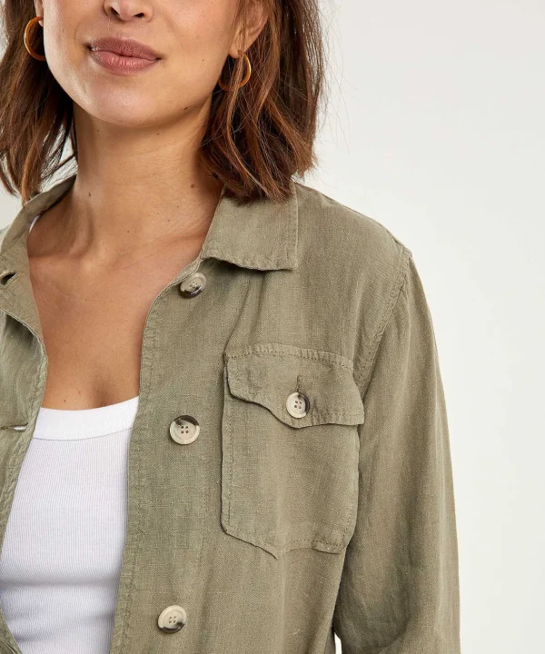 Linen Safari Shirt Jacket*GIULIA E TU Sale