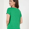 Linen Shirt V-Neck*GIULIA E TU Clearance