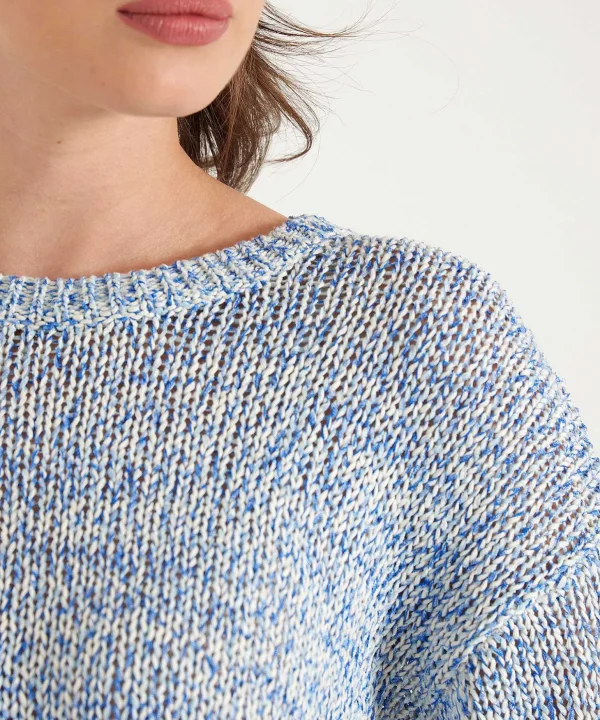 Melange Sweater Ribbon Yarn*GIULIA E TU Flash Sale