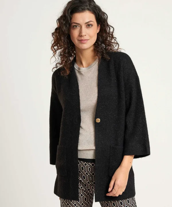 Mid-Length Cardigan Lurex*GIULIA E TU Cheap