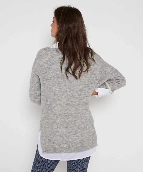 Oversized Sweater V-Neck*Giulia e Tu Fashion
