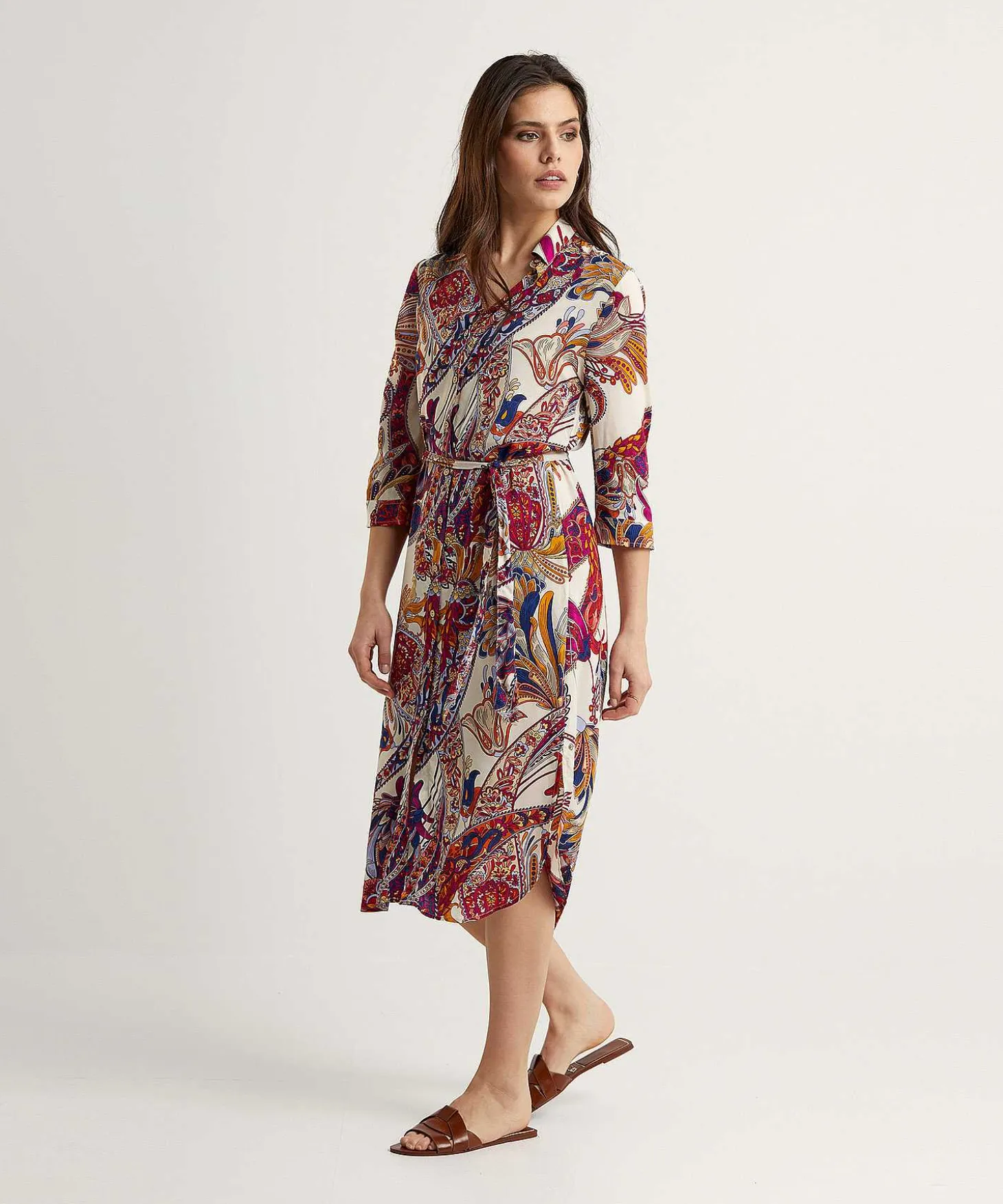 giulia_e_tu_paisley_butto_0.webp Paisley Button-Down Dress*GIULIA E TU Hot