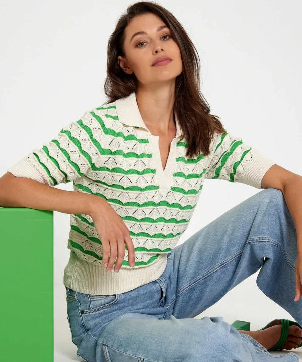 Polo Shirt Fancy Ajour*Giulia e Tu Sale