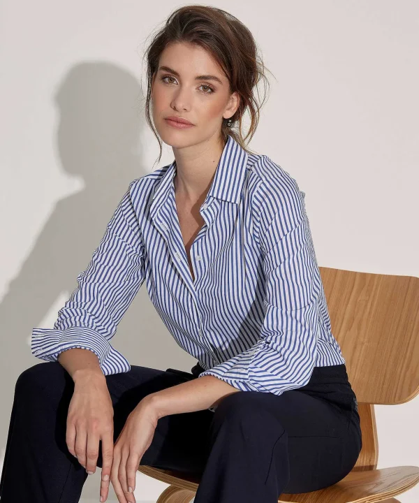 Poplin Blouse Stripe*GIULIA E TU Fashion