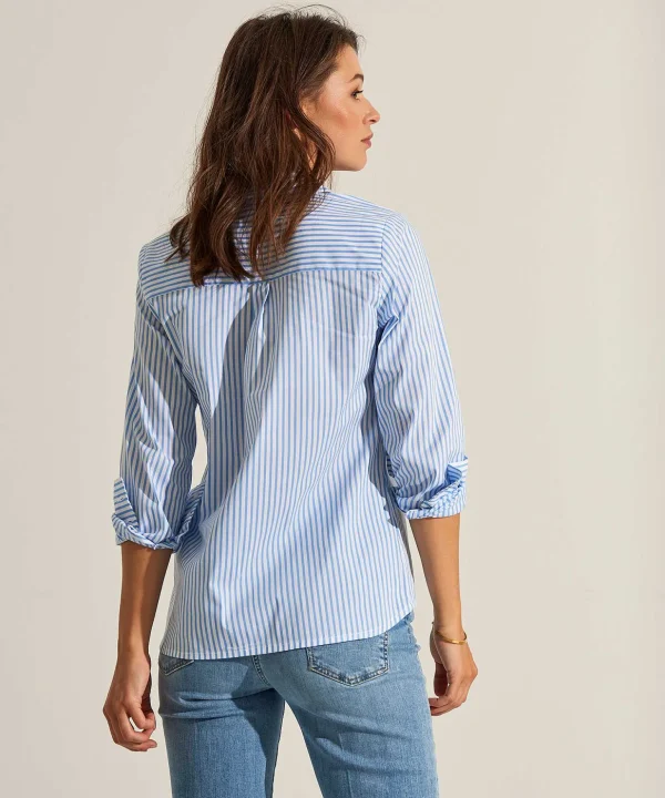 Poplin Blouse Stripe*GIULIA E TU Cheap