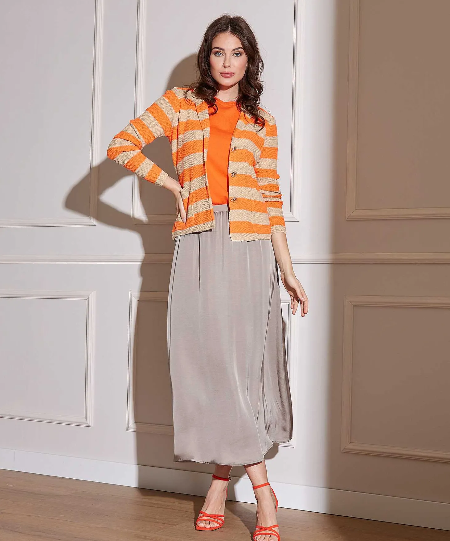 giulia_e_tu_relief_blazer_3.webp Relief Blazer Vest Stripe*Giulia e Tu Cheap