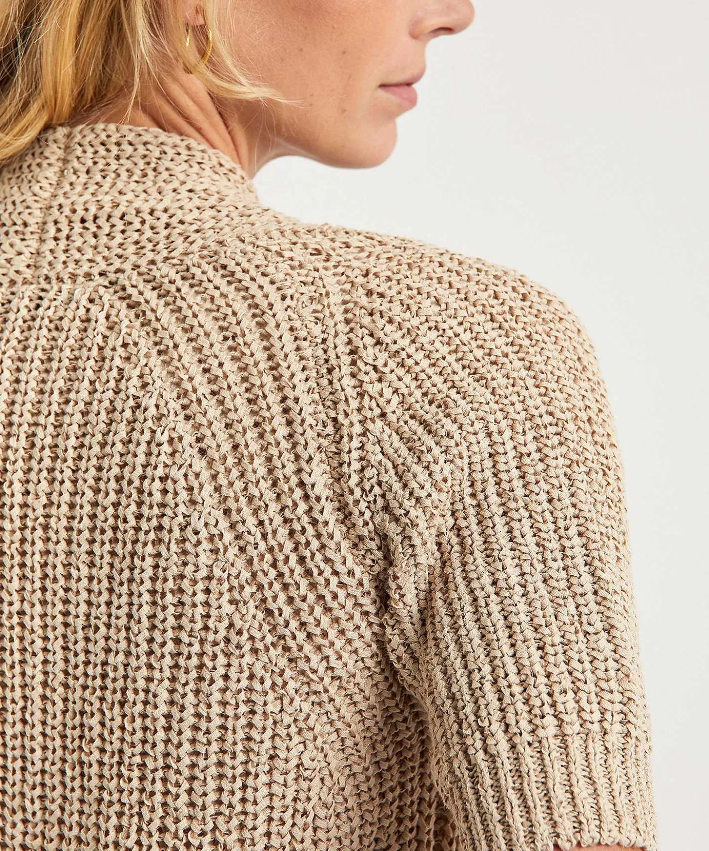 giulia_e_tu_ribbon_yarn_c_0-1.webp Ribbon Yarn Cardigan Short Sleeve*GIULIA E TU Hot