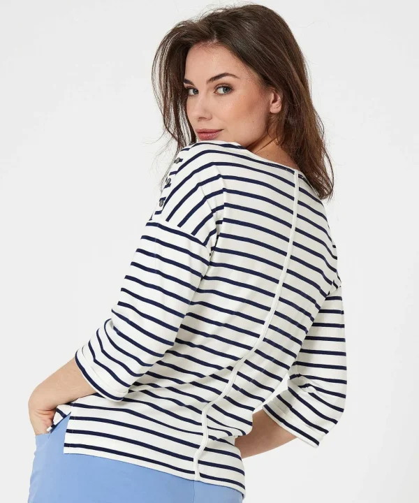 Shirt Breton Stripe Buttons*GIULIA E TU Online