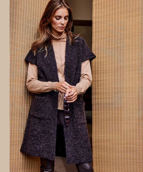 Sleeveless Vest Boucle*GIULIA E TU Hot