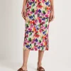 Slinky Skirt Faded Flower*GIULIA E TU Flash Sale